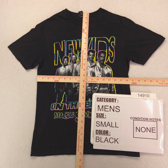 New Kids On The Block Band Crew Neck Short Sleeve T Shirt Mens Size S Black - Picture 5 of 9